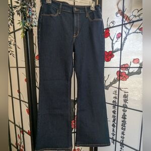 Classic Dark Blue Flared Jeans